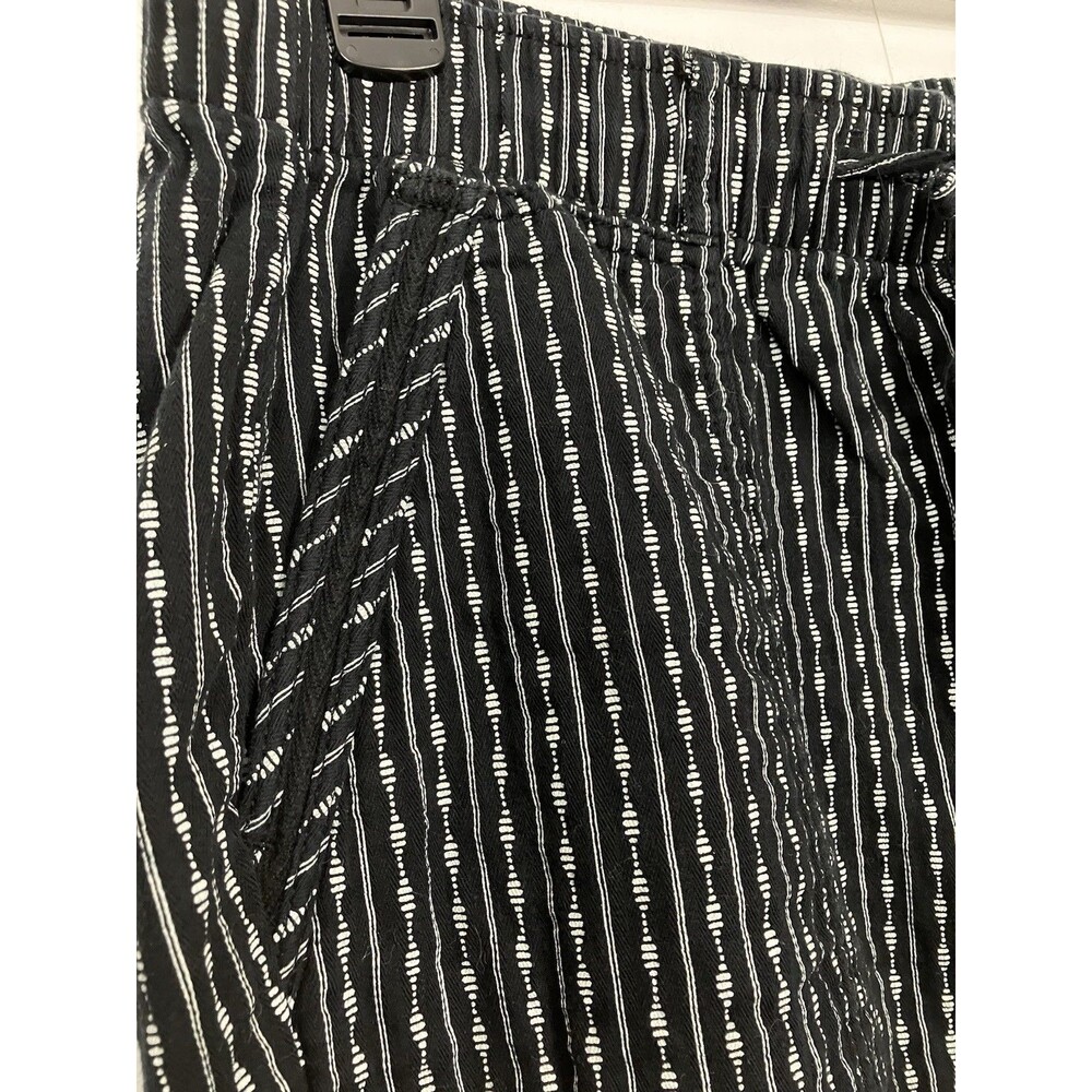 Old Navy Ankle Pants Women Black White Print Boho Size M - Picture 4 of 7